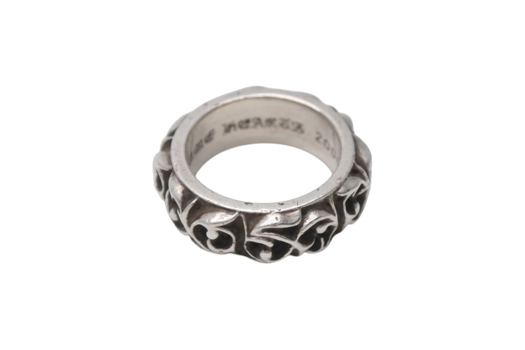 CHROMEHEARTS クロムハーツ エタニティ ヴァイン バンドリング 指輪 アクセサリー シルバー925 12.7g サイズ14号 美品 中古 4b001512 
