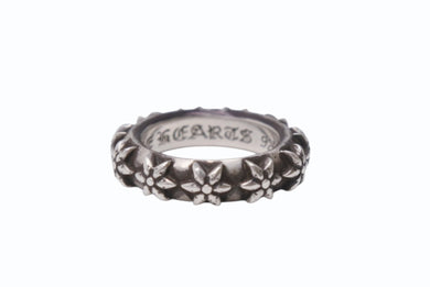 CHROME HEARTS クロムハーツ スターバインバンド リング 指輪 アクセサリー 11.3g シルバー925 13.5号 美品 中古 4b001513 