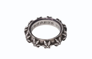 CHROME HEARTS クロムハーツ スターバインバンド リング 指輪 アクセサリー 11.3g シルバー925 13.5号 美品 中古 4b001513 