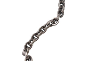 CHROME HEARTS クロムハーツ ネックレス ラージ ペーパーチェーン アクセサリー シルバー925 97.2g 20インチ 美品 中古 4b001515 
