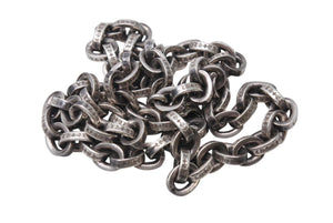 CHROME HEARTS クロムハーツ ネックレス ラージ ペーパーチェーン アクセサリー シルバー925 97.2g 20インチ 美品 中古 4b001515 