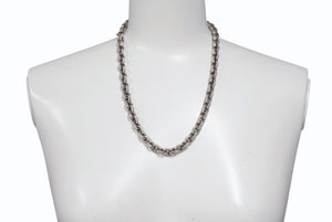 CHROME HEARTS クロムハーツ ネックレス ラージ ペーパーチェーン アクセサリー シルバー925 97.2g 20インチ 美品 中古 4b001515 