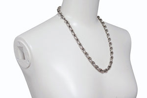 CHROME HEARTS クロムハーツ ネックレス ラージ ペーパーチェーン アクセサリー シルバー925 97.2g 20インチ 美品 中古 4b001515 