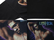 Load image into Gallery viewer, VINTAGE ヴィンテージ USHER アッシャー Evolution 8701 Tシャツ サイズXL ツアー ライブ 2002年 ブラック 美品 中古 4b001527