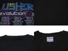 Load image into Gallery viewer, VINTAGE ヴィンテージ USHER アッシャー Evolution 8701 Tシャツ サイズXL ツアー ライブ 2002年 ブラック 美品 中古 4b001527