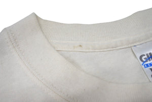 VINTAGE ヴィンテージ GOT MILK? 半袖Tシャツ サイズL アダルトプリント アイボリー ギルダン 広告 美品 中古 4b001529