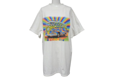 VINTAGE ヴィンテージ 90's Volkswagen Magic Bus フォルクスワーゲン マジックバス ワゴンバス Tシャツ サイズL ホワイト 美品 中古 4b001542