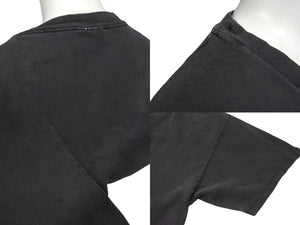 VINTAGE ヴィンテージ PLEASE NO FLASH PHOTOGRAPHY Tシャツ サイズL メッセージ プリント フェードブラック 美品 中古 4b001538