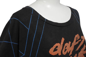 VINTAGE ヴィンテージ DUFT PUNK ダフトパンク Alive Tour 2007 アライブツアー Tシャツ サイズXL 総柄 ブラック 良品 中古 4b001547