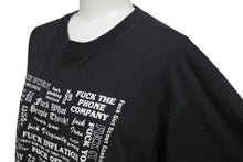画像をギャラリービューアに読み込む, VINTAGE ヴィンテージ 80&#39;s FUCK ファック Tシャツ サイズL プリント ブラック ホワイト 80年代 美品 中古 4b001548 