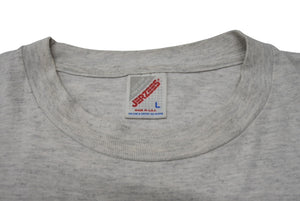 VINTAGE ヴィンテージ 90's NEW YORK it ain't kansas メッセージTシャツ サイズL 拳銃 グレー 美品 中古 4b001549