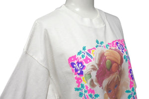 極美品 VINTAGE ヴィンテージ 90's Barbie Doll バービー人形 Tシャツ サイズL 1991年 ホワイト マテル社 中古 4b001550