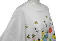 画像をギャラリービューアに読み込む, 極美品 VINTAGE ヴィンテージ 00&#39;s Let it Bee レットイットビー Tシャツ サイズXL 蜂花 ホワイト 中古 4b001552 