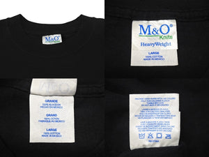 VINTAGE ヴィンテージ 00's Do you know how lucky you... メッセージTシャツ サイズL プリント ブラック ホワイト 美品 中古 4b001555 