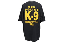 画像をギャラリービューアに読み込む, VINTAGE ヴィンテージ 00&#39;s SEX POLICE K-9 DOGGY STYLE UNIT 半袖Tシャツ サイズL パロディ ブラック 美品 中古 4b001557 