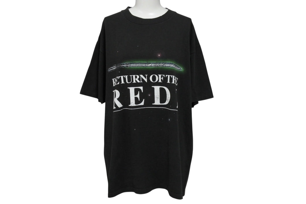 VINTAGE ヴィンテージ AUDIO ACTIVE オーディオ アクティブ RETURN OF THE RED Ⅰ 半袖Tシャツ サイズL ブラック 美品 中古 4b001560