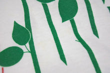 画像をギャラリービューアに読み込む, VINTAGE ヴィンテージ 薔薇ローズ半袖Tシャツ アメリカ製 コットン ホワイト レッド グリーン サイズL 美品 中古 4b001561 