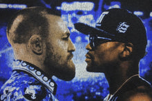 Load image into Gallery viewer, MAYWEATHER VS McGREGOR メイウェザー VS コナーマクレガー 半袖Tシャツ 2017年 T-モバイル アリーナ ブラック 美品 中古 4b001562