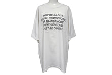 Load image into Gallery viewer, VINTAGE ヴィンテージ メッセージプリント 半袖Tシャツ ホワイト ブラック コットン 美品 中古 4b001564