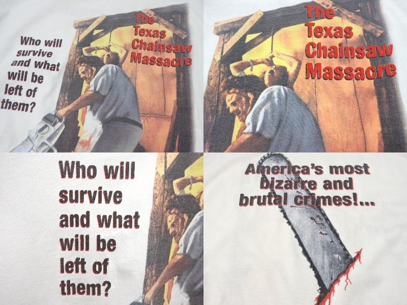 VINTAGE ヴィンテージ 90's The Texas Chain Saw Massacre 悪魔のいけにえ レザーフェイス Tシャツ ムービー 映画 美品 中古 4b001566 VINTAGE ヴィンテージ 90's The Texas Chain Saw Massacre 悪魔