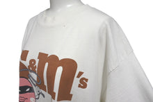Load image into Gallery viewer, VINTAGE ヴィンテージ 90&#39;s S&amp;M&#39;s Tシャツ サイズL M&amp;M&#39;s エムアンドエムズ パロディ SM チョコレート ホワイト 美品 中古 4b001567