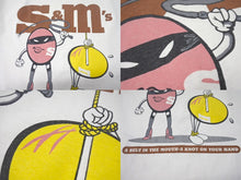 Load image into Gallery viewer, VINTAGE ヴィンテージ 90&#39;s S&amp;M&#39;s Tシャツ サイズL M&amp;M&#39;s エムアンドエムズ パロディ SM チョコレート ホワイト 美品 中古 4b001567