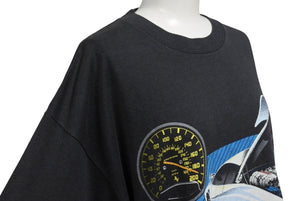 VINTAGE ヴィンテージ 90's FERRARI フェラーリ Tシャツ サイズL スーパーカー プリント ブラック 1991年 美品 中古 4b001541
