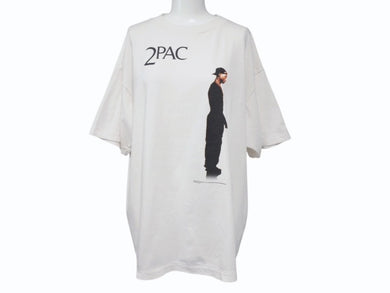 未使用 SAINTMICHAEL セントマイケル 2PAC 半袖Tシャツ サイズL SM-HR8-0000-C15 ホワイト 中古 4b001573 