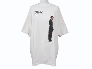 未使用 SAINTMICHAEL セントマイケル 2PAC 半袖Tシャツ サイズL SM-HR8-0000-C15 ホワイト 中古 4b001573 
