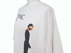 未使用 SAINTMICHAEL セントマイケル 2PAC 半袖Tシャツ サイズL SM-HR8-0000-C15 ホワイト 中古 4b001573 