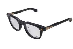 CHROME HEARTS クロムハーツ CHIRP CHIRP チャープ フレア メガネ プラスチック 18KGP ブラック サイズ49□23 美品 中古 4b001587