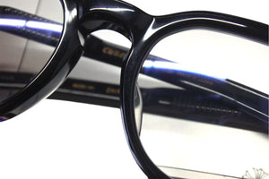 CHROME HEARTS クロムハーツ CHIRP CHIRP チャープ フレア メガネ プラスチック 18KGP ブラック サイズ49□23 美品 中古 4b001587
