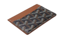 Load image into Gallery viewer, GOYARD ゴヤール サン シュルピス カードケース STSULPPMLTY01CL03X ブラック ブラウン PVC レザー 美品 中古 4b001588