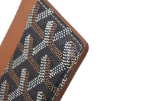Load image into Gallery viewer, GOYARD ゴヤール サン シュルピス カードケース STSULPPMLTY01CL03X ブラック ブラウン PVC レザー 美品 中古 4b001588