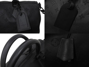 新品同様 LOUIS VUITTON ルイヴィトン スピーディ P9 バンドリエール 40 ハンドバッグ M13916 モノグラム ウルトラブラック 中古 4b001590
