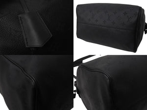 新品同様 LOUIS VUITTON ルイヴィトン スピーディ P9 バンドリエール 40 ハンドバッグ M13916 モノグラム ウルトラブラック 中古 4b001590