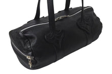 Load image into Gallery viewer, CHROME HEARTS クロムハーツ DUFFLE TINY タイニーダッフル ボストンバッグ ダガージップ レザー シルバ−925 ブラック 美品 中古 4b001592