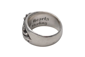 CHROME HEARTS クロムハーツ フローラルクロス リング 指輪 サイズ18号 重量約16.0g 1992/sterling刻印 シルバー 美品 中古 4b001593