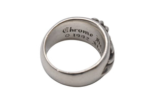 CHROME HEARTS クロムハーツ フローラルクロス リング 指輪 サイズ18号 重量約16.0g 1992/sterling刻印 シルバー 美品 中古 4b001593