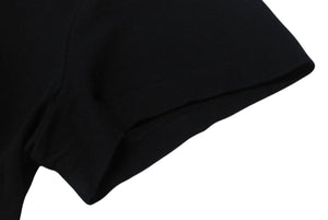 YVES SAINT LAURENT イヴサンローラン 半袖Tシャツ Y1LFE サイズS ロゴプリント ブラック ホワイト コットン 美品 中古 4b001601