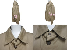 Load image into Gallery viewer, 極美品 CHROMEHEARTS クロムハーツ Work Dog ワークドッグシャツジャケット クロスボタン ベージュ ピンク サイズXL 中古 4b001605