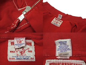 TRUE RELIGION トゥルー レリジョン TRACK SWEAT パーカー ORIGINAL TRBJ 56 コットン レッド ホワイト サイズXXXL 美品 中古 4b001607