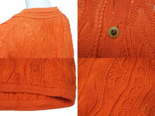 Load image into Gallery viewer, COOGI クージーニット 半袖 ポロシャツ 立体編み込み 3Dニット ハーフ ボタンRN74095 サイズ XL オレンジ 美品 中古 4b001608