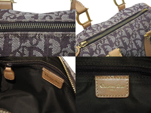 Christian Dior ディオール ハンドバッグ ミニボストン トロッター ブラウン スピーディ 20cm 美品 中古 4b001609