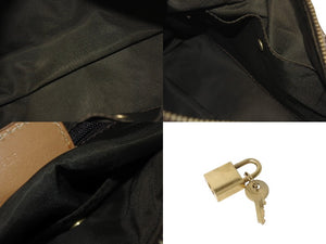 Christian Dior ディオール ハンドバッグ ミニボストン トロッター ブラウン スピーディ 20cm 美品 中古 4b001609