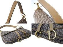 Load image into Gallery viewer, Christian Dior クリスチャンディオール ワンショルダーバッグ トロッター ダブルサドル ブラウン ガリアーノ期 美品 中古 4b001610