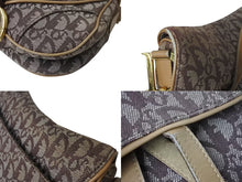 Load image into Gallery viewer, Christian Dior クリスチャンディオール ワンショルダーバッグ トロッター ダブルサドル ブラウン ガリアーノ期 美品 中古 4b001610
