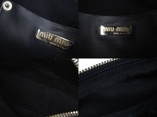 Load image into Gallery viewer, MIU MIU ミュウミュウ ヴィンテージボストンバッグ ハンドバッグ レザー スエード レッド ブラック シルバー金具 美品 中古 4b001611