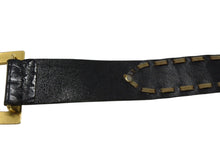 Load image into Gallery viewer, DOLCE&amp;GABBANA ドルチェ＆ガッバーナ ロゴバックルベルト レザー vintage ヴィンテージ ゴールド金具 美品 中古 4b001625