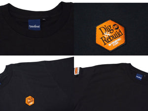 新品未使用 RAW x INTERBREED インターブリード IB Hardware HEMP WICK LS Tee 長袖 ブラック 刺繍 バックプリント サイズXL 中古 4b001627